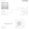 Душовий піддон зі штучного каменю CETI 80, Marmorin, P_B_014_02_0800