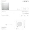 Душовий піддон зі штучного каменю CETI 90, Marmorin, P_B_014_03_0900