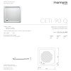 Душовий піддон зі штучного каменю CETI 90, Marmorin, P_B_014_03_0900