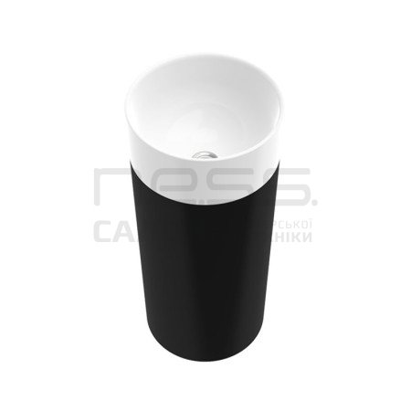 Умивальник підлоговий зі штучного каменю DUO S (Black Panel) , Marmorin, P_S_536_04_0380