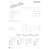 Умивальник зі штучного каменю MONO 160D, Marmorin, P_U_595_12_1600