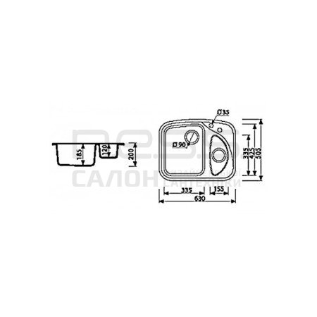 Мийка кухонна Marmorin FORST, 310507