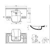 Умивальник зі штучного каменю UNI, Marmorin, P_U_093_01_0850 (550085022)