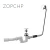 Сифон ZOPCHP для ванни декоративний з переливом
